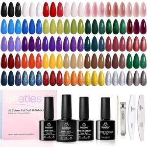 Gel Nail Polish Set, 36 Colors Blue Red White Jelly Polish Kit